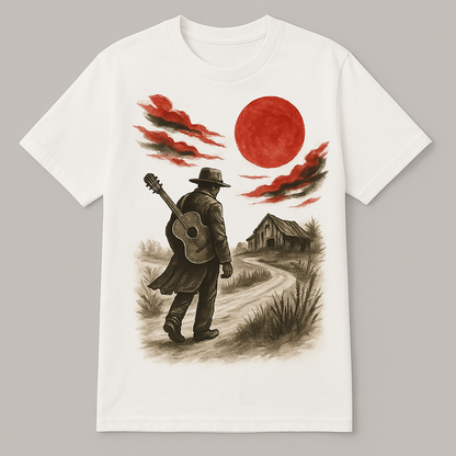 Travelin’ Blues Spirit Tee — Wear the Sound of the Road