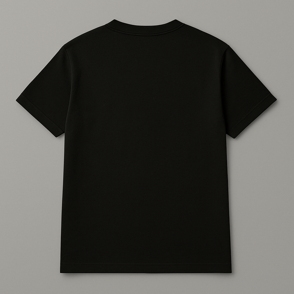 Black Sumi-Style T-Shirt “Flames of Fortune”