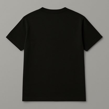 Black Sumi-Style T-Shirt “Flames of Fortune”